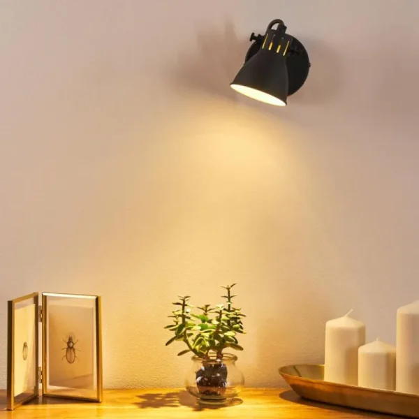 hofstein Applique murale Salinas Noir, 1 lumière* Lampes Modernes