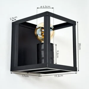 hofstein Applique murale Salla Noir, 1 lumière* Lampes Modernes