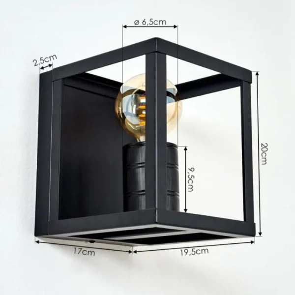 hofstein Applique murale Salla Noir, 1 lumière* Lampes Modernes