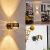 hofstein Applique murale Sapri Vieux laiton, Noir, 1 lumière* Lampes En Verre