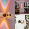 hofstein Applique murale Sapri Vieux laiton, Noir, 1 lumière* Lampes En Verre
