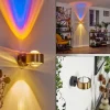 hofstein Applique murale Sapri Vieux laiton, Noir, 1 lumière* Lampes En Verre