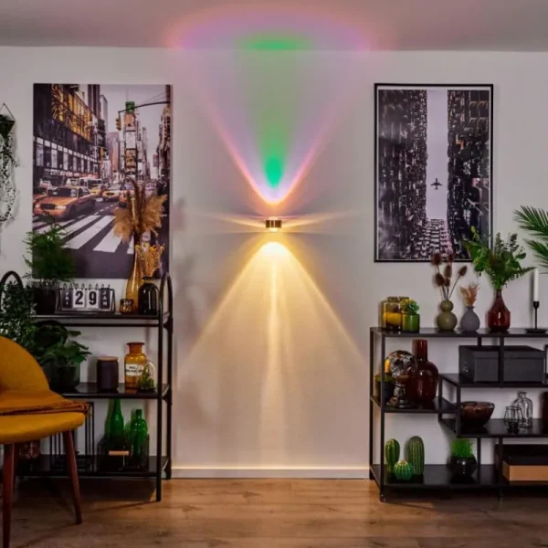 hofstein Applique murale Sapri Vieux laiton, Noir, 1 lumière* Lampes En Verre
