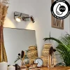 hofstein Applique murale Sibarco LED Chrome, 2 lumières* Lampes Modernes