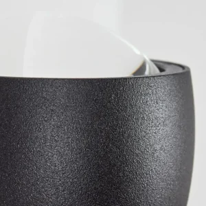 hofstein Applique murale Stong LED Noir, 1 lumière* Lampes En Verre