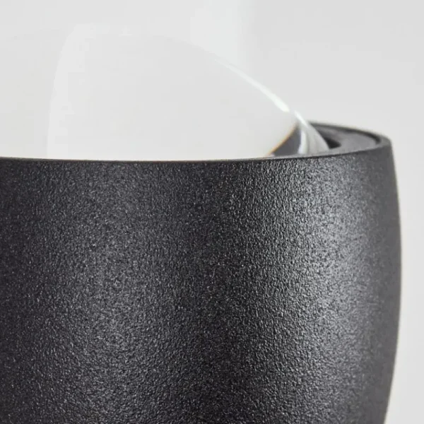 hofstein Applique murale Stong LED Noir, 1 lumière* Lampes En Verre