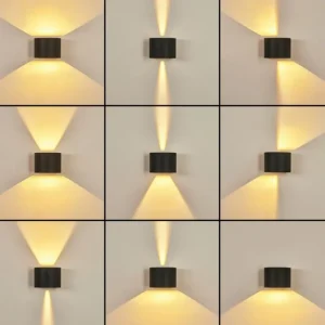 hofstein Applique murale Strandaa LED Noir, 2 lumières* Lampes Modernes