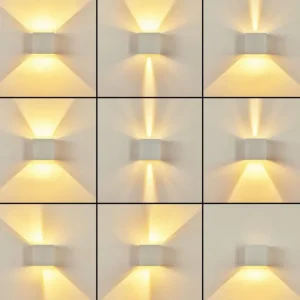 hofstein Applique murale Strandaa LED Blanc, 2 lumières* Lampes Modernes