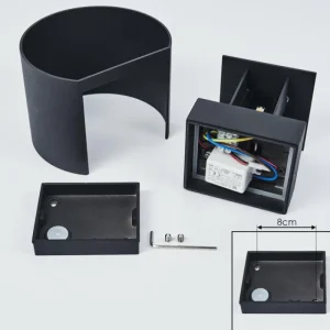 hofstein Applique murale Strandaa LED Noir, 2 lumières* Lampes Modernes