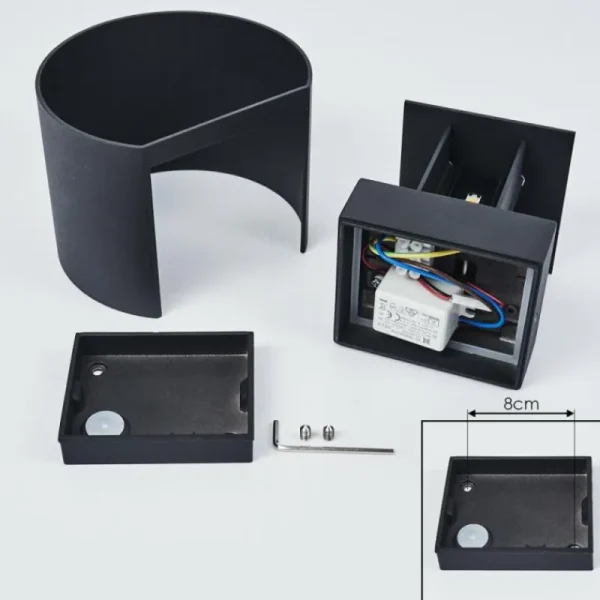 hofstein Applique murale Strandaa LED Noir, 2 lumières* Lampes Modernes