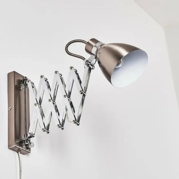 hofstein Applique murale Stranderott Chrome, Acier inoxydable, 1 lumière* Lampes Modernes