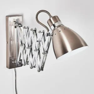 hofstein Applique murale Stranderott Chrome, Acier inoxydable, 1 lumière* Lampes Modernes