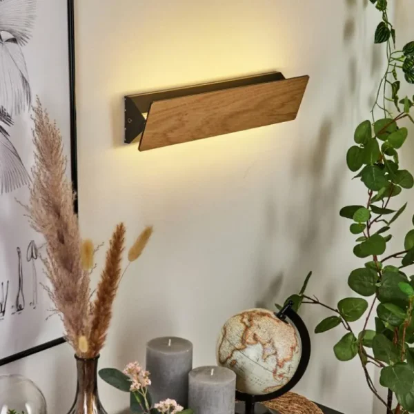 hofstein Applique murale Syar LED Noir, 1 lumière* Lampes Modernes