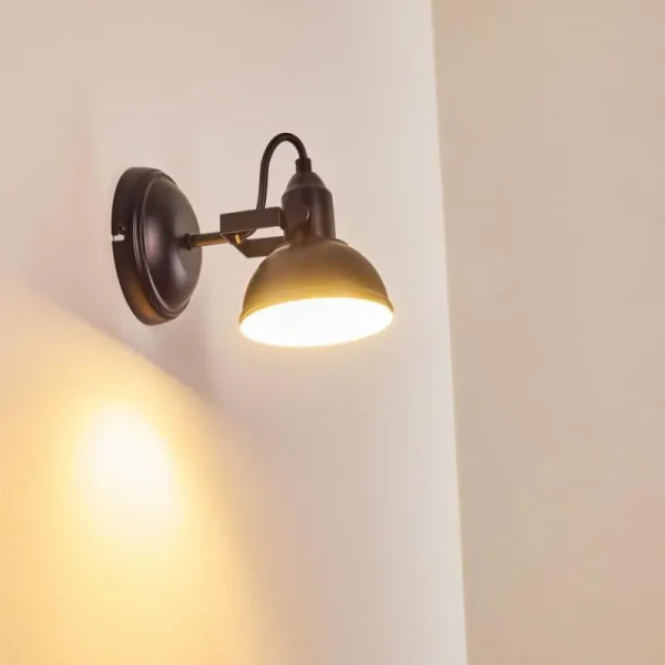 hofstein Applique murale Tina Noir, 1 lumière* Lampes Modernes