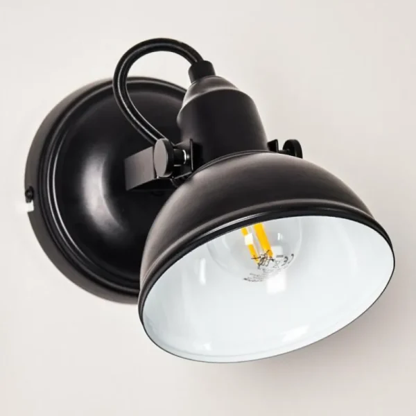 hofstein Applique murale Tina Noir, 1 lumière* Lampes Modernes