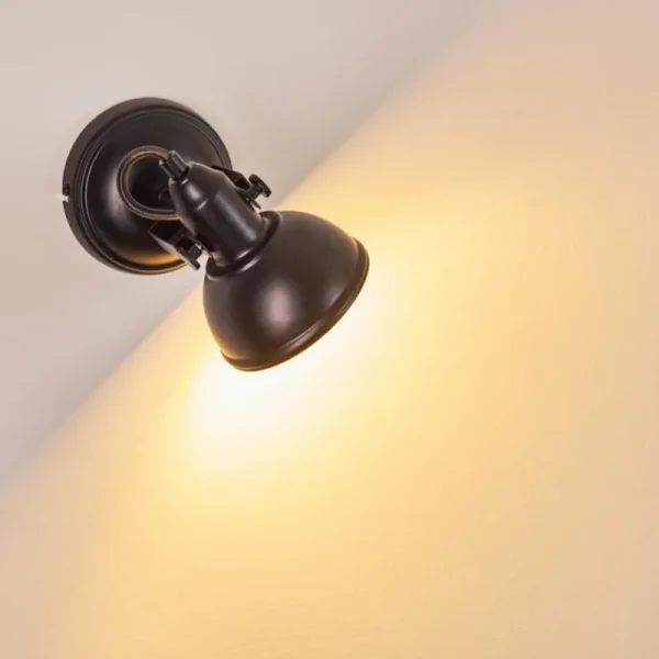 hofstein Applique murale Tina Noir, 1 lumière* Lampes Modernes