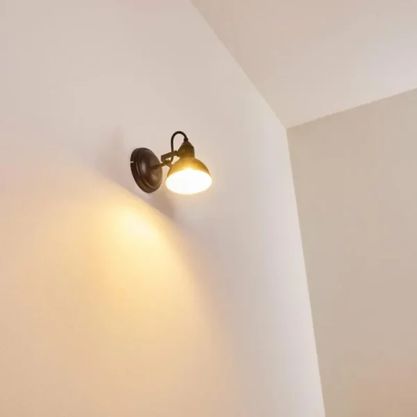 hofstein Applique murale Tina Noir, 1 lumière* Lampes Modernes