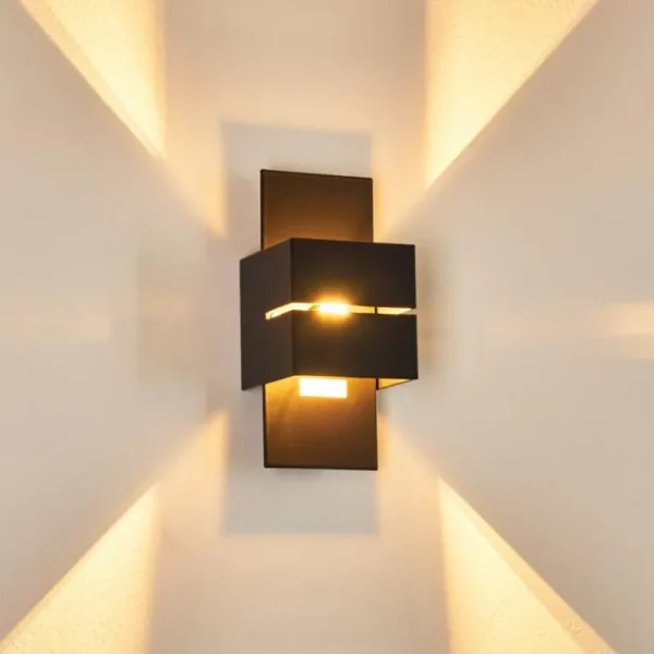 hofstein Applique murale Tora Noir, 1 lumière* Lampes Modernes