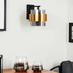 hofstein Applique murale Traak Noir, 1 lumière* Lampes Modernes