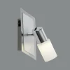 Luminaires Trio Applique murale Trio 8214 LED Aluminium, Chrome, Acier inoxydable, 1 lumière* Lampes En Verre