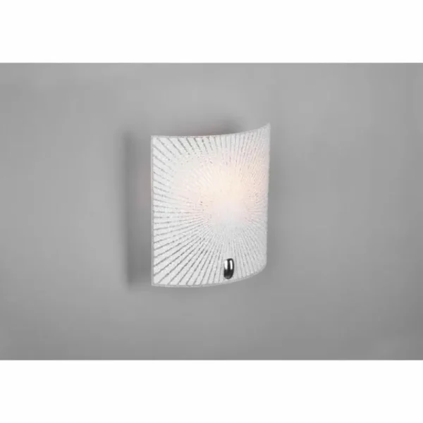 Luminaires Trio Applique murale Trio Elisa Chrome, 1 lumière* Lampes En Verre