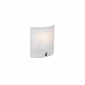Luminaires Trio Applique murale Trio Elisa Chrome, 1 lumière* Lampes En Verre
