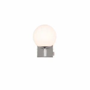 Luminaires Trio Applique murale Trio KULA Chrome, 1 lumière* Lampes En Verre