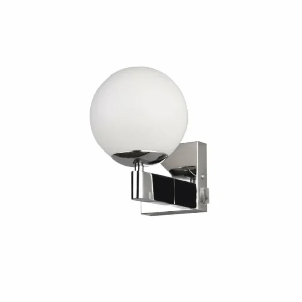 Luminaires Trio Applique murale Trio KULA Chrome, 1 lumière* Lampes En Verre