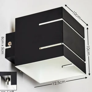 hofstein Applique murale Varco Noir, 1 lumière* Lampes Modernes