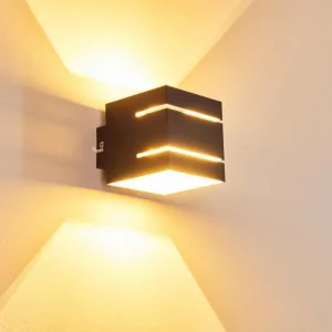 hofstein Applique murale Varco Noir, 1 lumière* Lampes Modernes