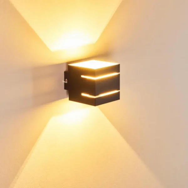 hofstein Applique murale Varco Noir, 1 lumière* Lampes Modernes