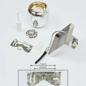 hofstein Applique murale Verasara Chrome, 1 lumière* Lampes En Verre