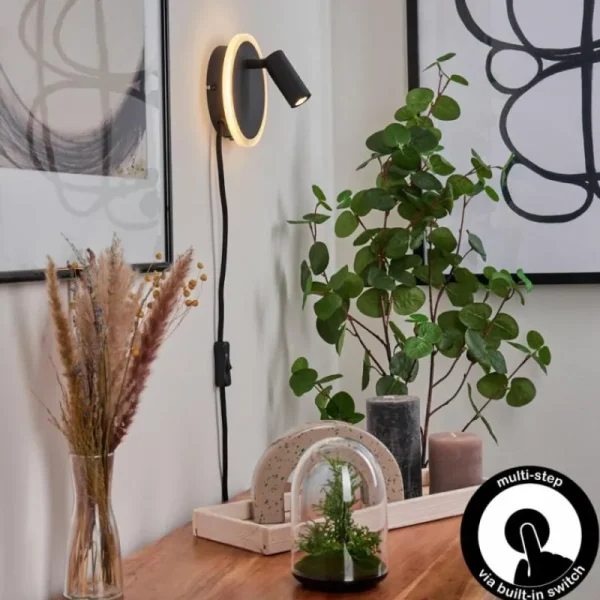 hofstein Applique murale Viata LED Noir, Blanc, 2 lumières* Lampes Modernes