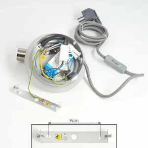 hofstein Applique murale Viata LED Gris, Nickel mat, 2 lumières* Lampes Modernes