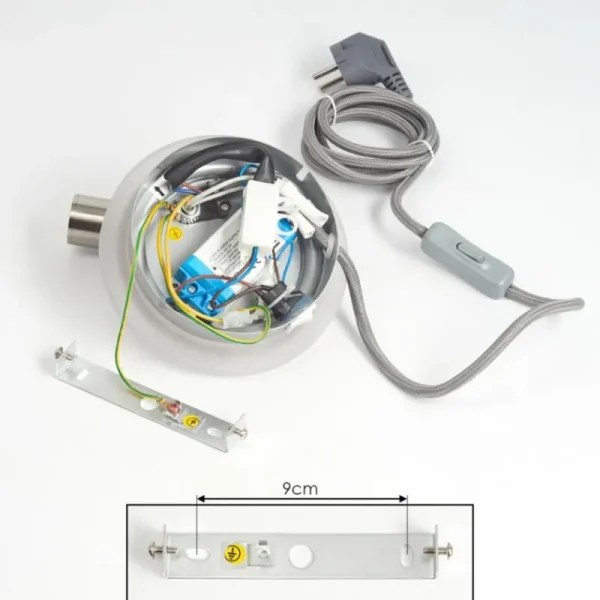 hofstein Applique murale Viata LED Gris, Nickel mat, 2 lumières* Lampes Modernes