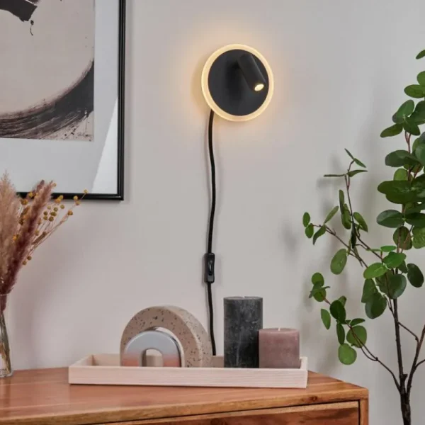 hofstein Applique murale Viata LED Noir, Blanc, 2 lumières* Lampes Modernes