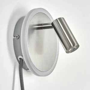 hofstein Applique murale Viata LED Gris, Nickel mat, 2 lumières* Lampes Modernes