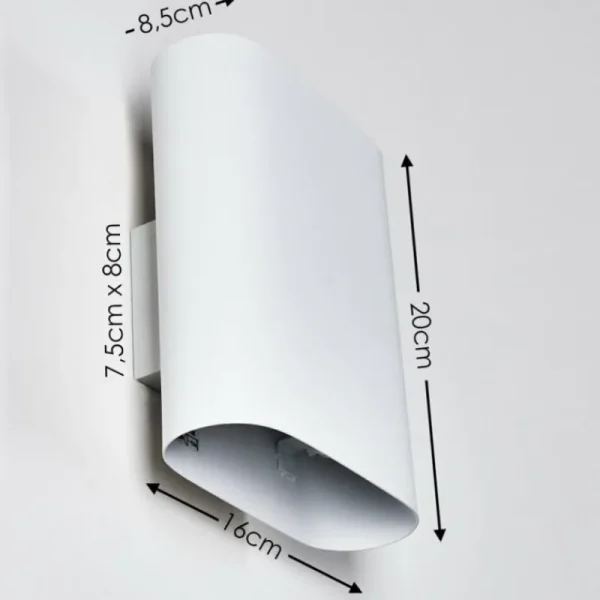 hofstein Applique murale Vion Blanc, 2 lumières* Lampes Modernes