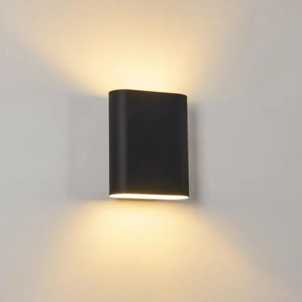 hofstein Applique murale Vion Noir, 2 lumières* Lampes Modernes