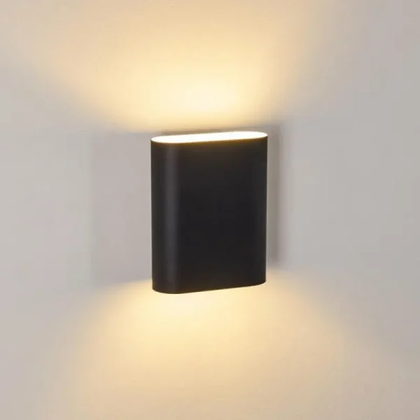 hofstein Applique murale Vion Noir, 2 lumières* Lampes Modernes