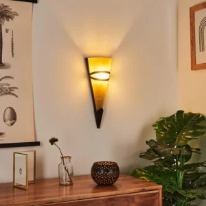 hofstein Applique murale Voume Rouille, Noir, 1 lumière* Lampes En Verre