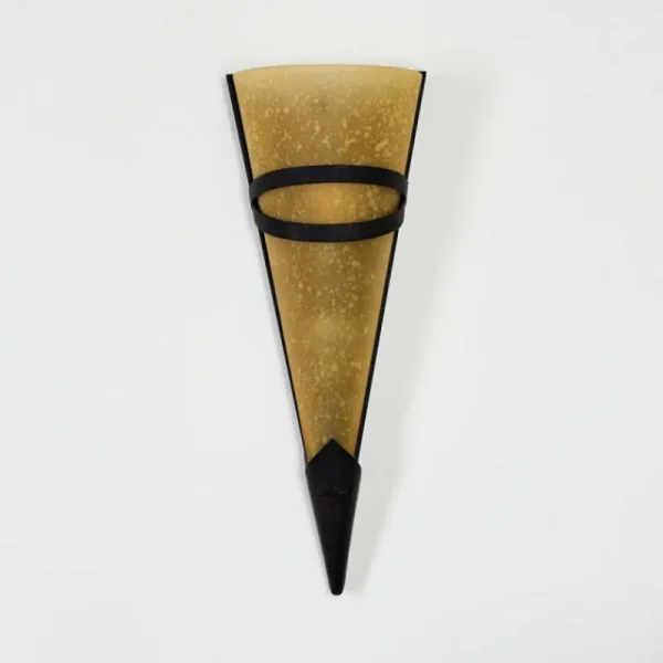 hofstein Applique murale Voume Rouille, Noir, 1 lumière* Lampes En Verre