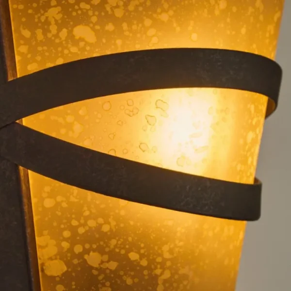 hofstein Applique murale Voume Rouille, Noir, 1 lumière* Lampes En Verre
