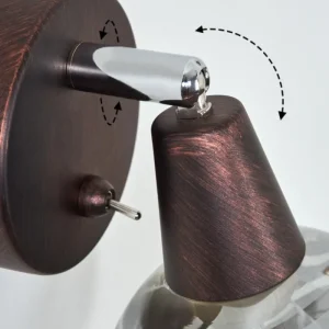 hofstein Applique murale Warga LED Bronze, 1 lumière* Lampes Modernes