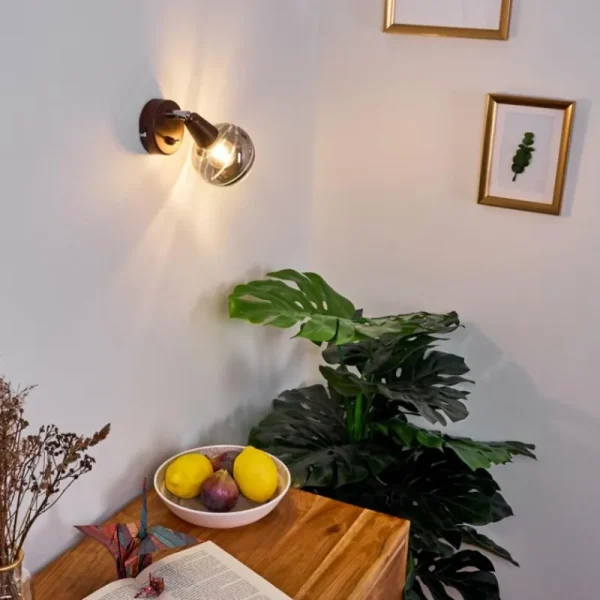 hofstein Applique murale Warga LED Bronze, 1 lumière* Lampes Modernes