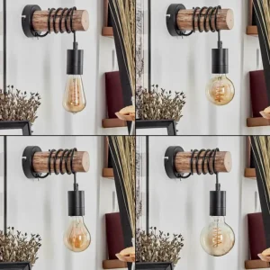 hofstein Applique murale Yaak Écru, Noir, 1 lumière* Lampes Modernes