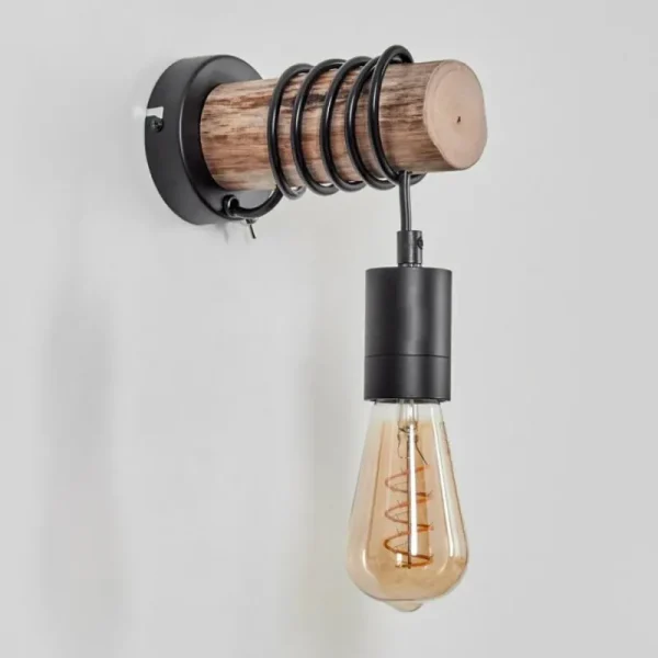hofstein Applique murale Yaak Écru, Noir, 1 lumière* Lampes Modernes