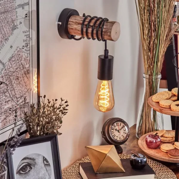 hofstein Applique murale Yaak Écru, Noir, 1 lumière* Lampes Modernes