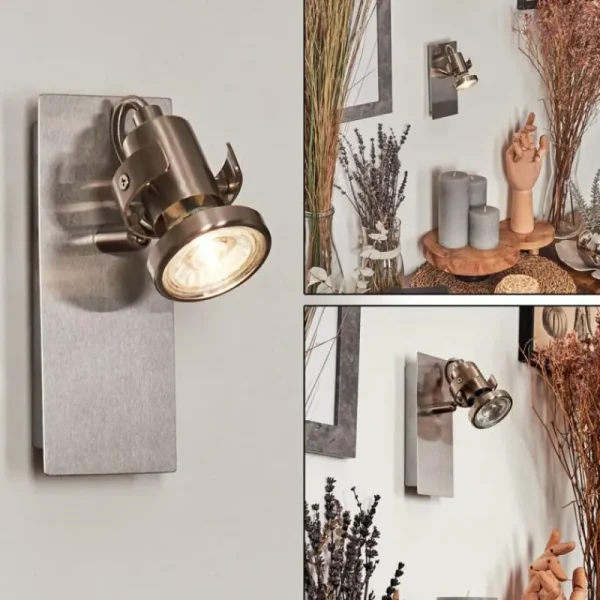 hofstein Applique murale Yometchen LED Nickel mat, 1 lumière* Lampes Modernes