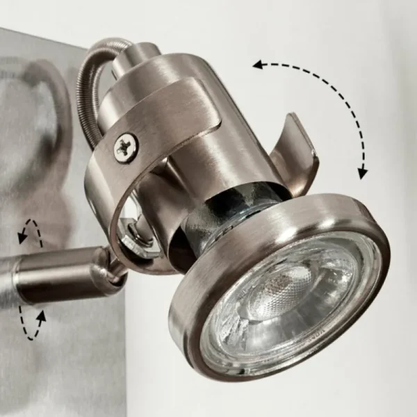 hofstein Applique murale Yometchen LED Nickel mat, 1 lumière* Lampes Modernes